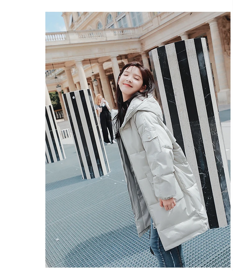 Long Sleeve Mid-length Pocket Zipper Cotton-padded Clothes/Cotton Coat Winter Casual Fashion Qyzfsy1011