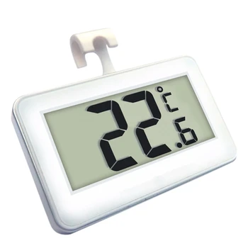 

1Pcs Wireless Digital Thermometer Indoor Convenient Sensor W/Magnet Hook for Refrigerator Freezer Fridge Daily Waterproof Gauge