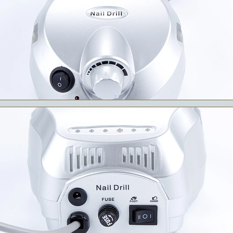 Electric Nail Drill Apparatus Machine For Manicure Cuticle Gel Remover Milling Drill Bits Set Pedicure Machine Grinding Eu Plug