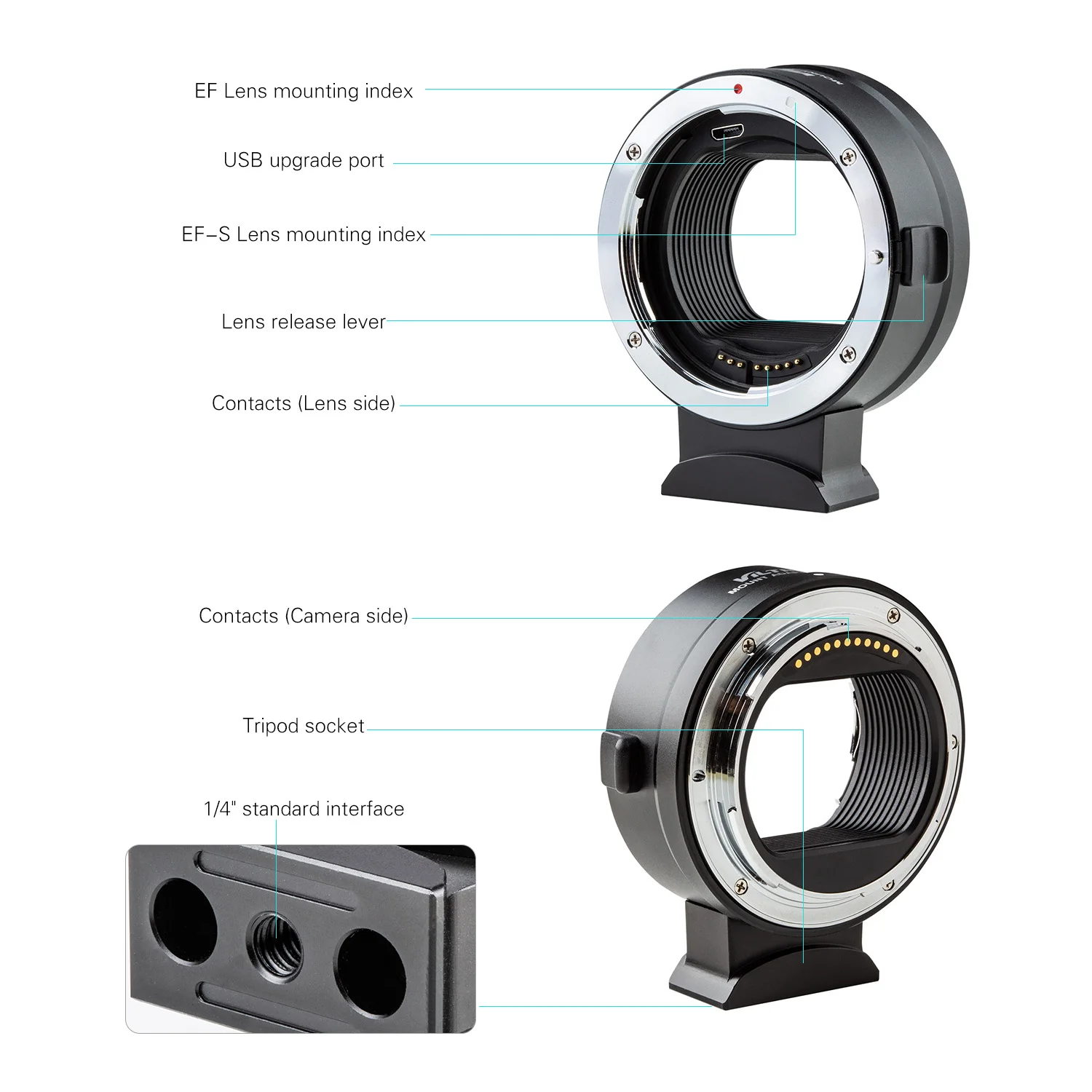 Viltrox EF-Z переходное кольцо для объектива повышающее кольцо с автофокусом для объективов Canon EF/EF-S для камер Nikon Z6/Z7/Z50 аксессуары