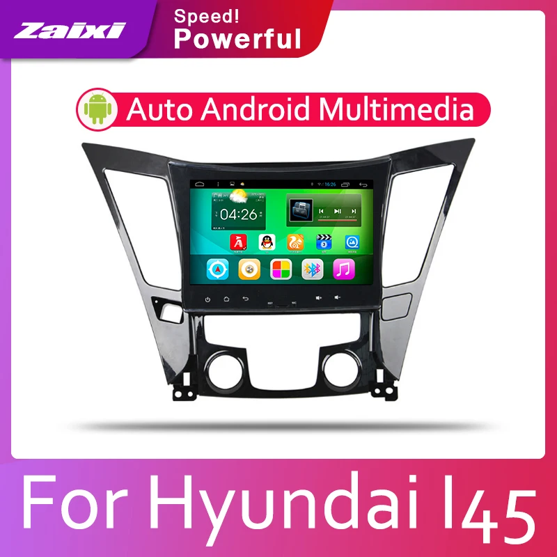 ZaiXi Android 2 Din Автомобильный Радио Мультимедиа Видео плеер Авто Стерео gps карта для hyundai Sonata I45 2009~ медиа Navi навигация