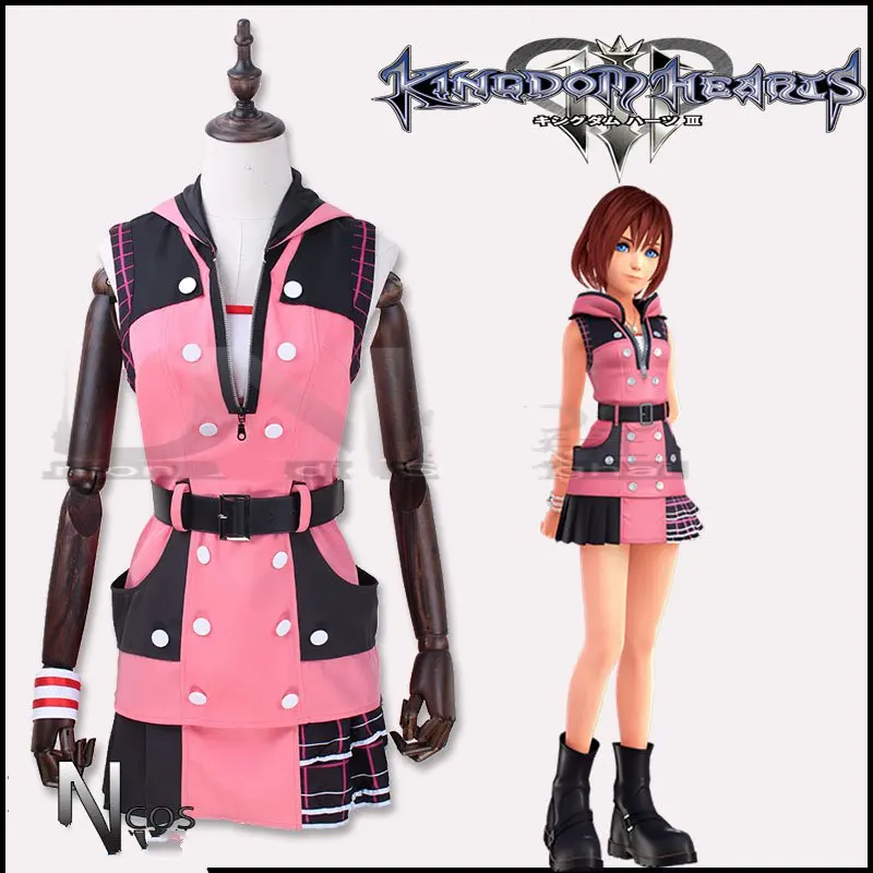 

Kingdom Hearts 3 Kairi Cosplay Costume Halloween Party Costume Princess of Heart Dress Kairi Dream Drop Distance Cosplay Suit