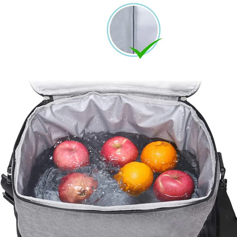 Large Capacity Thermal Insulation Lunch Bag 15L/25L Food Storage Picnic Tote Portable Cooler Box lunch cooler bag,cooler bag,lunch bag,storage bag