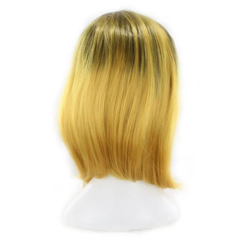 Similler короткий женский синтетический парик для косплея черный корень зеленый синий фиолетовый желтый коричневый красный розовый парики термостойкость