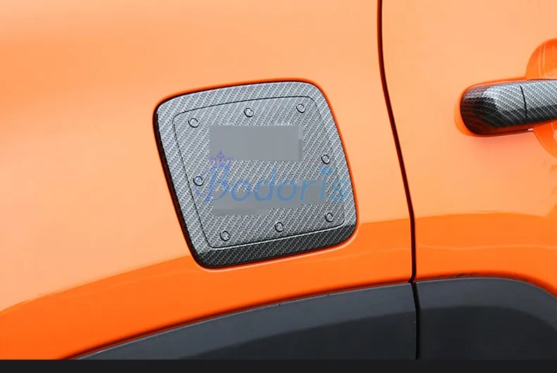 Для Jeep Renegade углеродное волокно цветной топливный бак крышка газовый короб крышка отделка хромированные аксессуары для стайлинга автомобилей