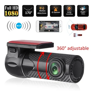 

1080P FHD Car Dash Camera Hd Night Vision 170° Wide Angle G-Sensor WDR HDR Loop Recording Camera Parking Monitor Car Recorder