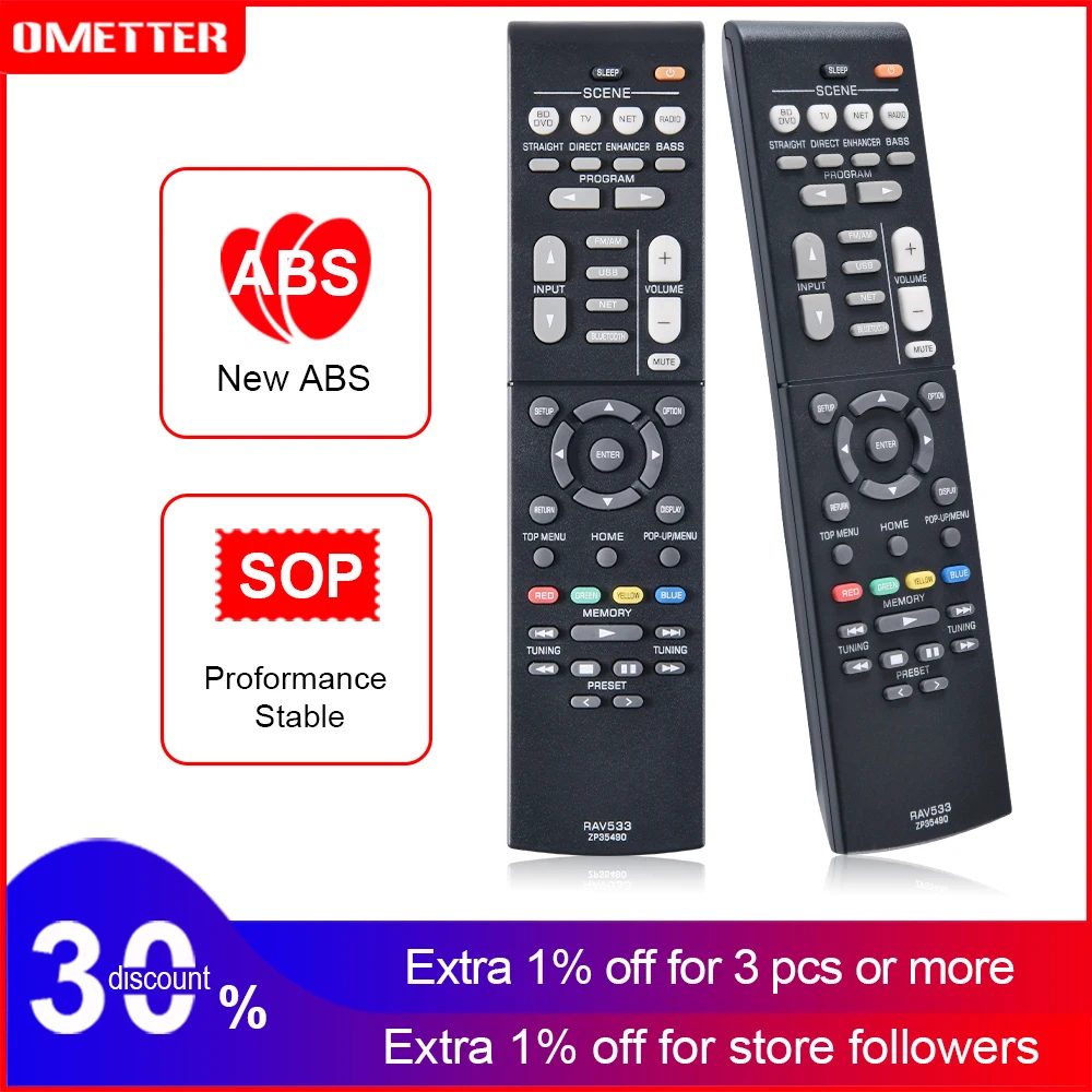 NEW RAV533 ZP35490 Remote for YAMAHA EX RX-V4 RAV531 | Электроника