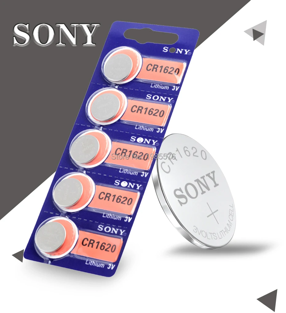4 шт./лот для sony cr1620 кнопочный элемент батареи для часов 3 В литиевая батарея CR 1620 BR1620 пульт дистанционного управления калькулятор
