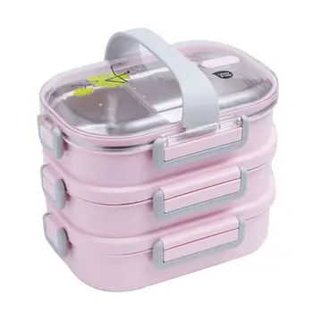 

Lunch Box Stainless Steel Children's Lunch Box for School Picnic Camping G8TC