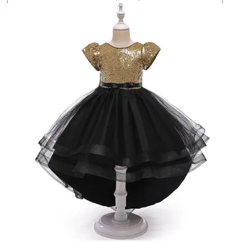 

Kids Princess Autumn Elegant Sequins Dresses Girls Sequined Toddler Cosplay Dress Girl Teen Children Party Wedding Formal Dress