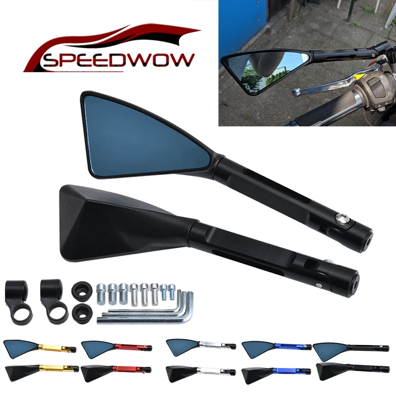 SPEEDWOW зеркало мотоцикла ручка скутера заднего вида боковое зеркало для honda yamaha Kawasaki z750 Suzuki Ducati