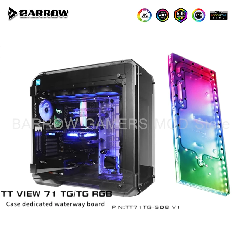 Barrow Distro Plate для Tt View 71 TG/TG чехол дефлектор водной дорожки ПК система жидкого