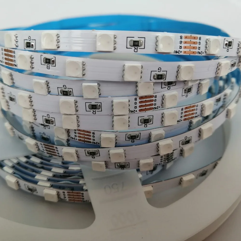 [Seven Neon] 5 м SMD 4040 светодиодный RGB полоса, 72 светодиодный/м, 15 Вт/м, супер яркий тонкий 5 мм FPBC светодиодный ленточный, 24 В, красочный светильник