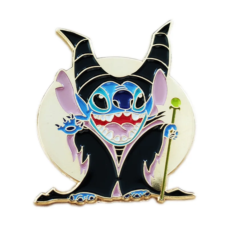 

Stitch cosplay Maleficent enamel pin brooch
