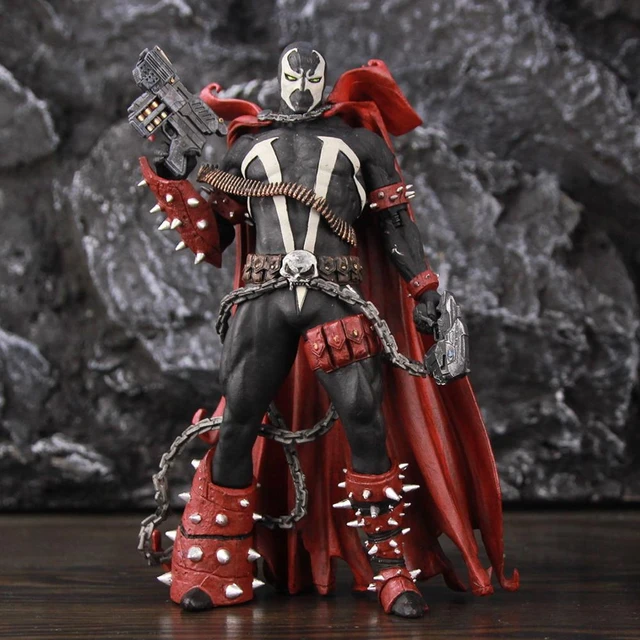 Spawn-figura de acción de 7 ", Rebirth, serie de cómics, Tops Color, Blude Wave, originales de McFarlane, estatua de modelo coleccionable -