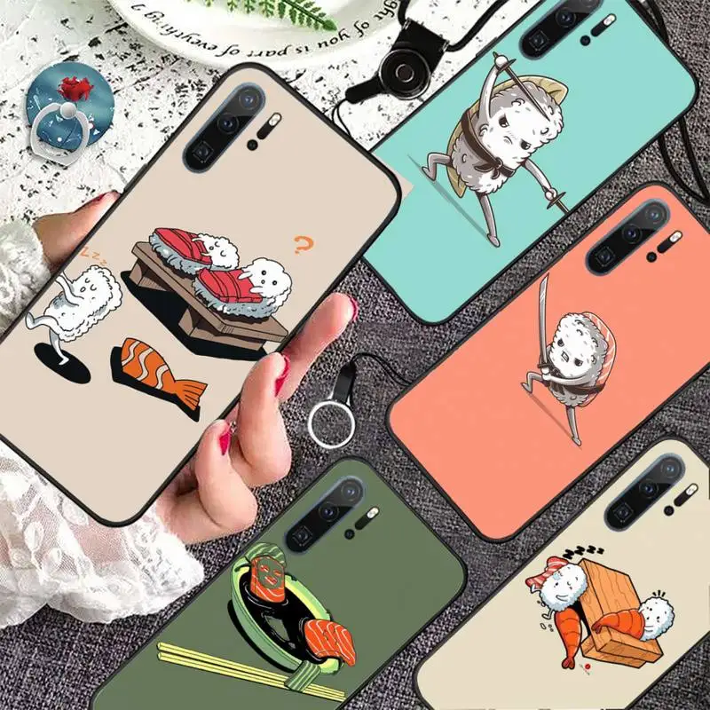 

cute cartoon sushi Phone Case For Huawei Honor 7C 7A 8X 8A 9 10 10i Lite 20 NOVA 3i 3e