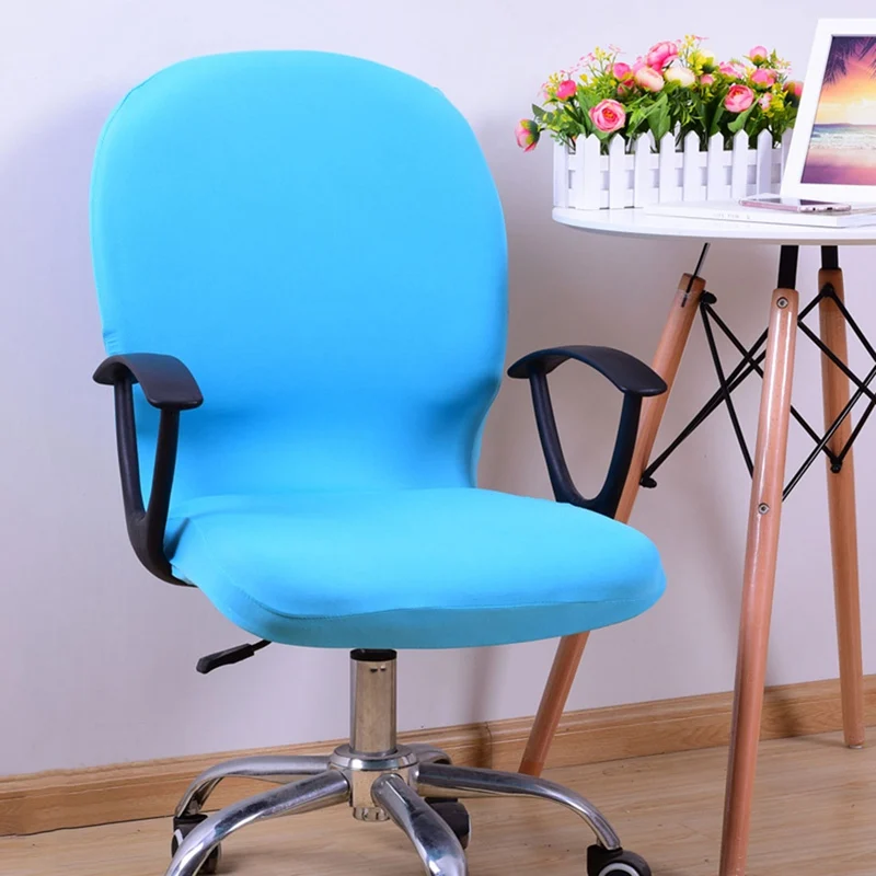 

2019 Elastic Office Chair Slipcover Seat Cover for Computer Chair Office Chair Cover Stretch Seat Arm Cover Slipcovers