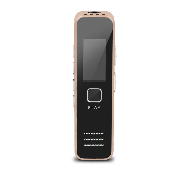 Gold 8 г/16 ГБ/32 ГБ цифровой голос/Звук/аудио рекордер Usb диктофон ручка Профессиональный 20HR 10 м MP3 WMA U флэш-накопитель HD экран дисплей - Цвет: Gold