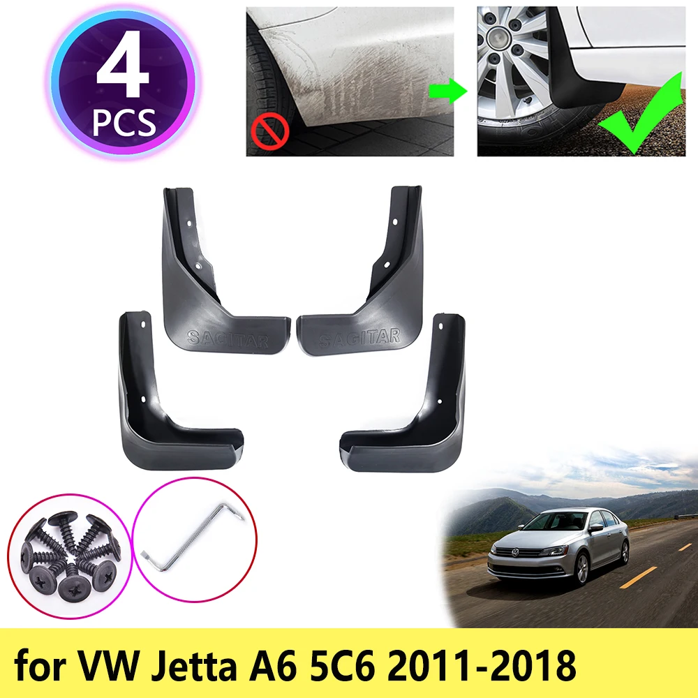 4pcs/lot Car Styling Mud Flaps Splash Guard Mudguard Mudflaps Fenders Perfector External Decoration For Toyota