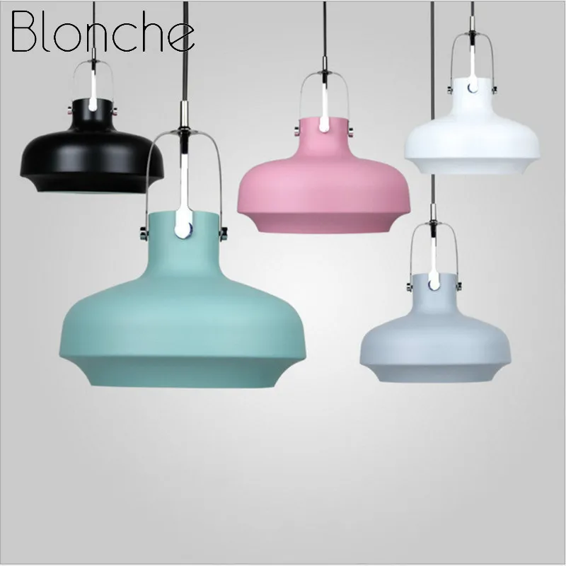 

Blonche Nordic Pendant Lights Modern Hanging Lamp for Living Room Dinning Room Home Decor Lighting E27 Macaron Metal Fixtures