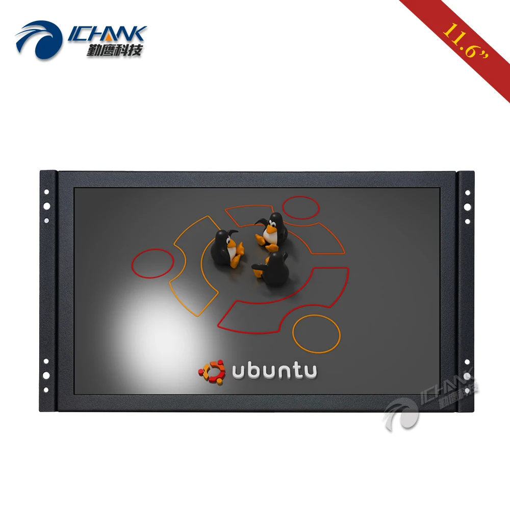 ZK116TC-253L/11," 12" дюймов 1920x1080 широкоформатный VGA встроенный открытая рамка Linux Ubuntu Raspbian Debian сенсорный ЖК-экран ПК монитор