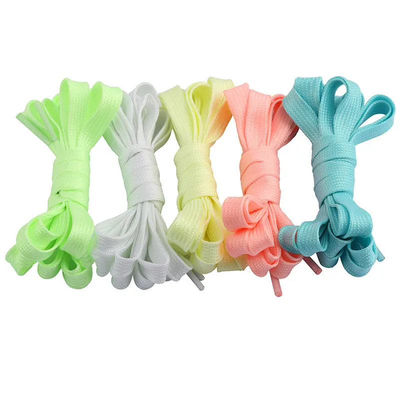 

Luminous Shoelace Athletic Sport Flat Canvas Shoes Lace Glow In The Dark Night Color Fluorescent Shoelaces 80/100/120cm AELNN201