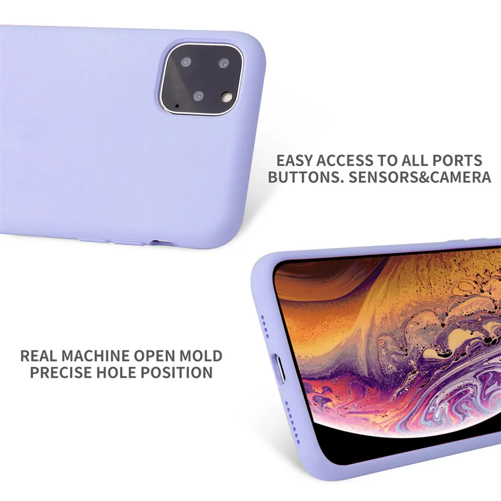 Силиконовый чехол для IPhone 11, чехол для IPhone 11 Pro 11 Pro Max, элегантный толстый противоударный, полная защита кожи Покрытие оболочки 19Sep