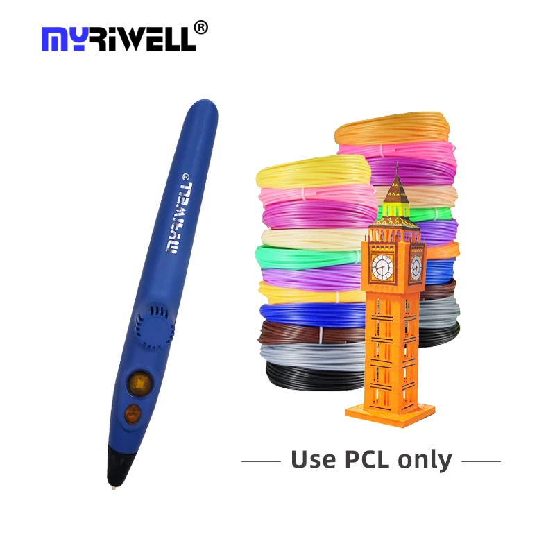 Myriwell 3D Printing Pen For Kids High quality 3D pen support 1.75mm Filament  DIY Birthday Gift Toy RP-200A