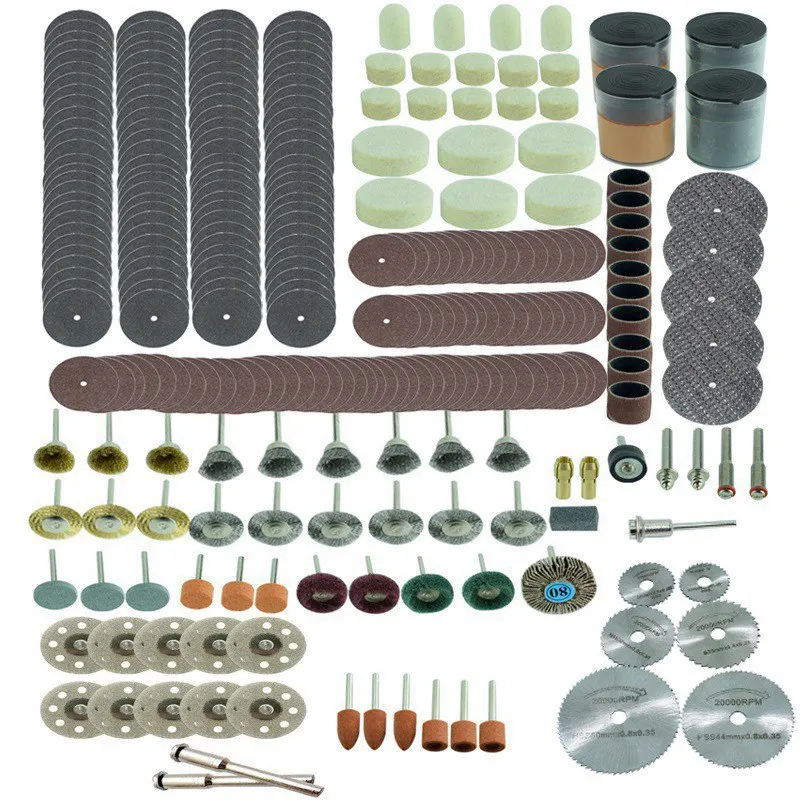 281 PCS Набор аксессуаров для вращающихся инструментов Dremel подходит для дрели Dremel шлифовальный полировальный инструмент Dremel аксессуары - Цвет: 281 PCS