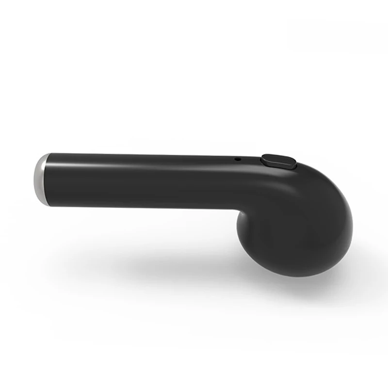 Одиночные наушники-вкладыши Bluetooth беспроводные наушники спортивные наушники с переключателем управления для смартфонов популярные продажи - Цвет: Black