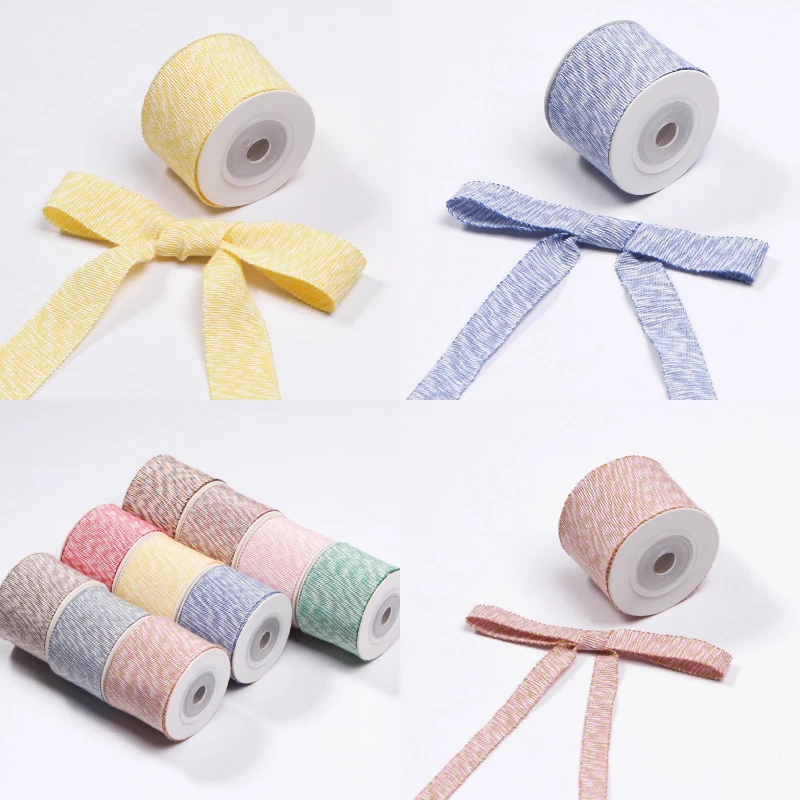 

Colorful Ribbon Double-Sided Wave Edge Webbing 10 16 25 40mm Wholesale 50Yards Roll Korean DIY Bow Craft Accessories Flower Gift
