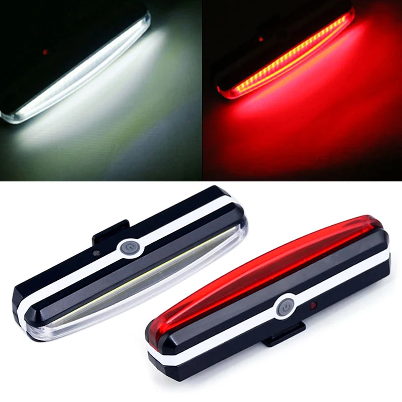 Ultra Bright Bike Light 26 LED USB Rechargeable Rear Lamp MTB Bike Tail Light Mount Set 6 Modes For Night Cycling Safety