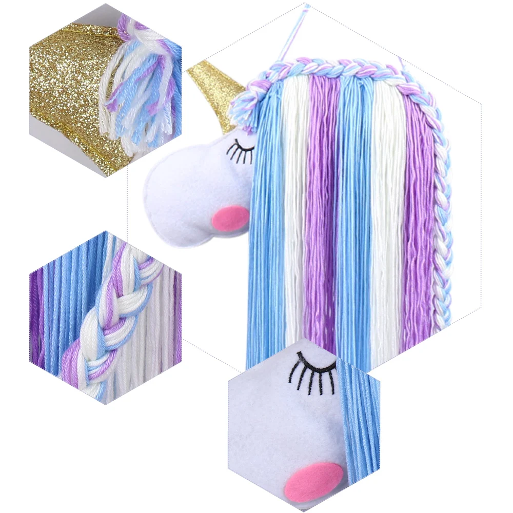 AHB Единорог банты для волос пояс для хранения для девочек заколки для волос заколка для волос подвесной Органайзер держатель ленты аксессуары для волос