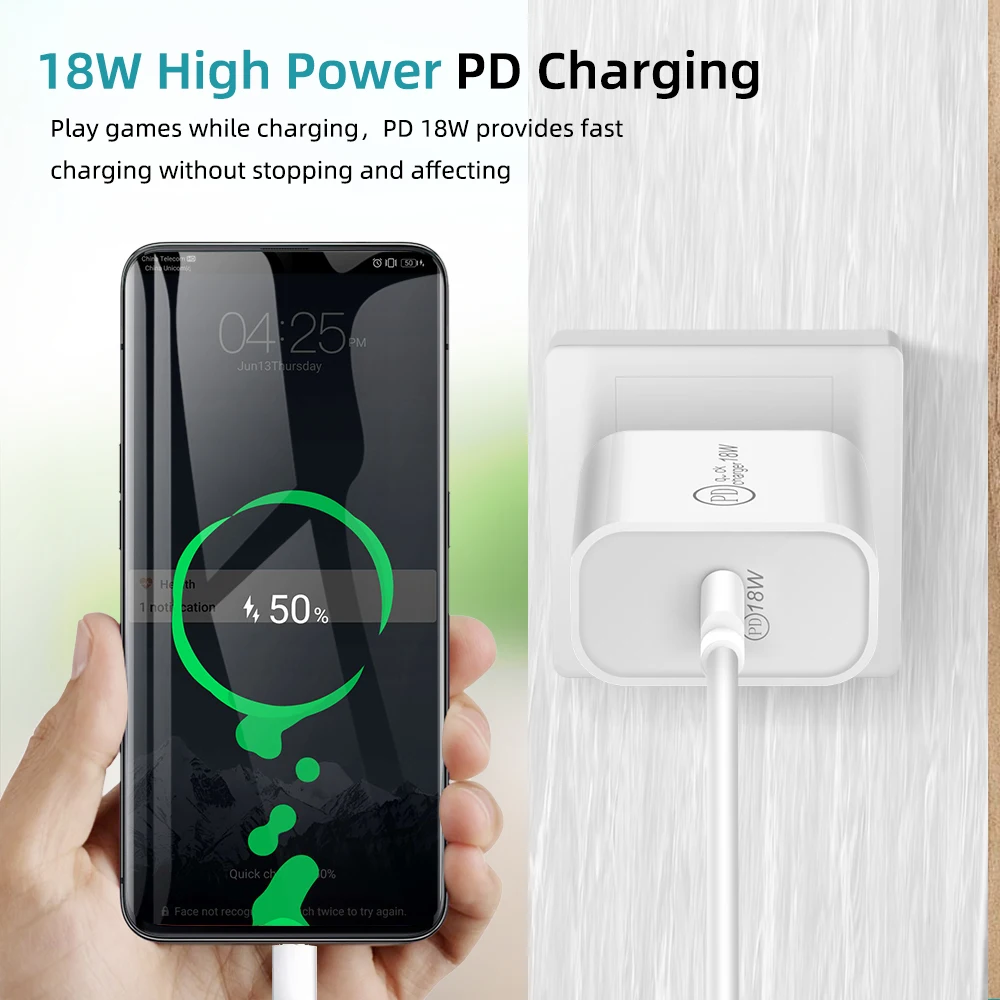 18 Вт PD Зарядное устройство USB C телефон адаптер питания для iPhone 11Pro XR Тип C к type C Быстрая Зарядка адаптер для samsung S9 S10 huawei