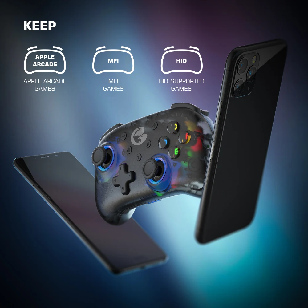 GameSir T4 Mini Bluetooth Switch Controller Gamepad for Nintendo Switch Android iOS Apple Arcade and MFi Game