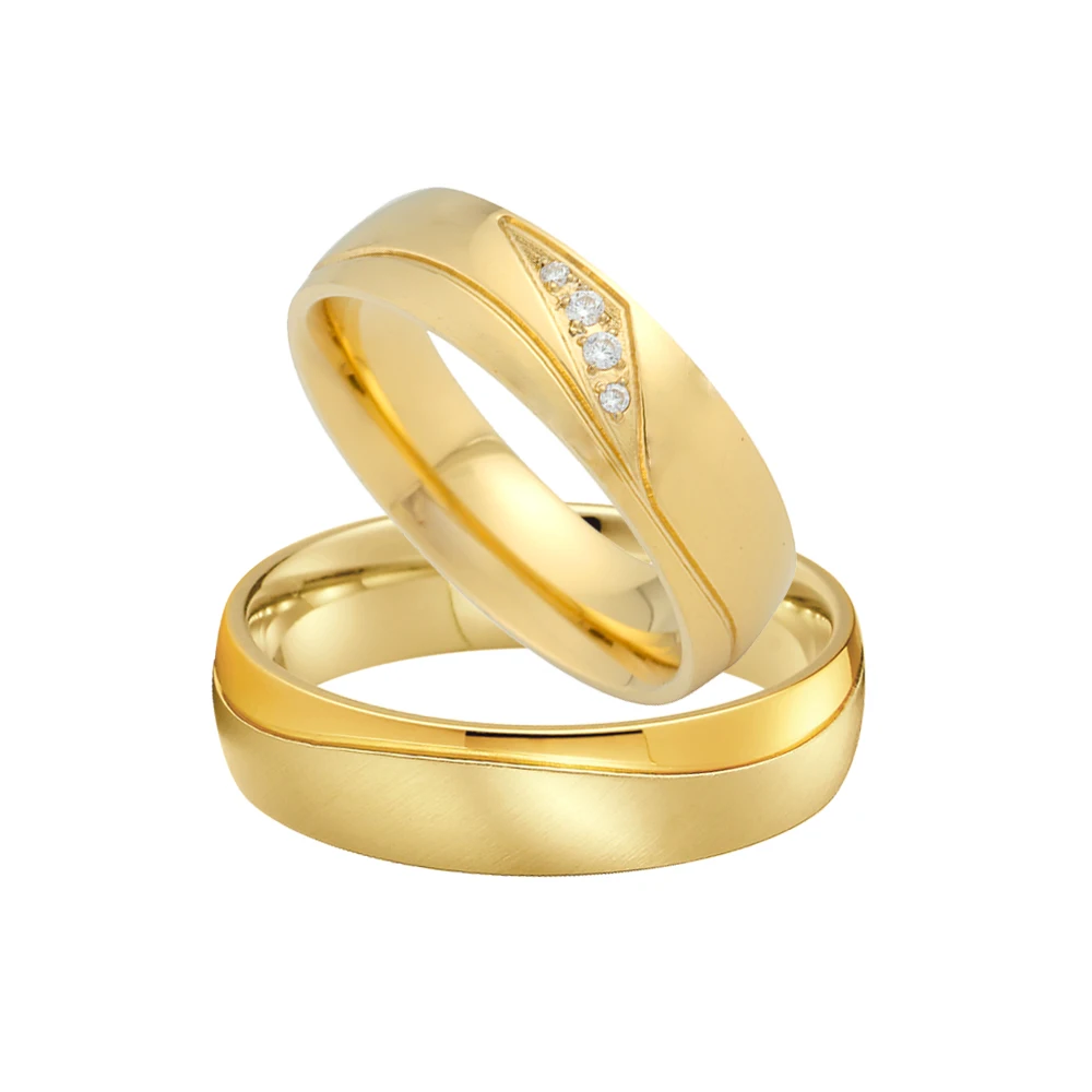 Round Ring 18k Gold Couple Band, Weight: 8.45 Gm at Rs 54108/pair in Jaipur  | ID: 23104265173
