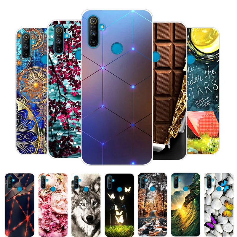 Для Realme C3 чехол OPPO силиконовый ТПУ Мягкая задняя крышка для телефона RMX2020 RealmeC3 C 3