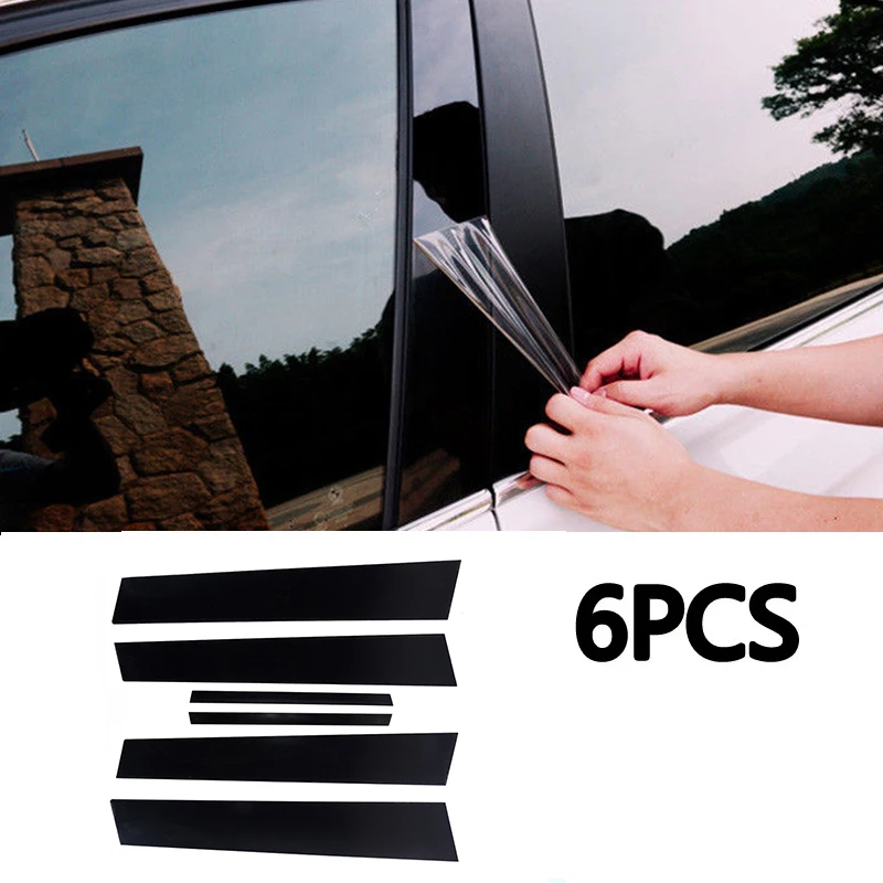 

Car Mirror Effect Window Pillar Post Cover Trim Moulding For Honda Civic Sedan 2006-2011 2016-2018 Middle Column Strip Sticker