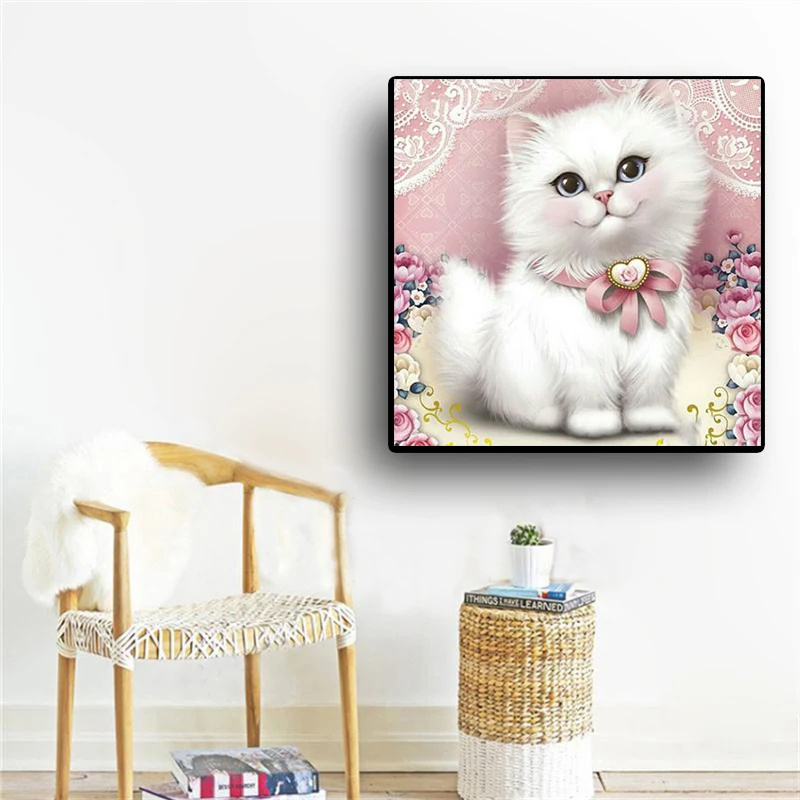 Miaodu Diy алмазные картины красивый кот Алмазная картина вышивка крестиком Msaic