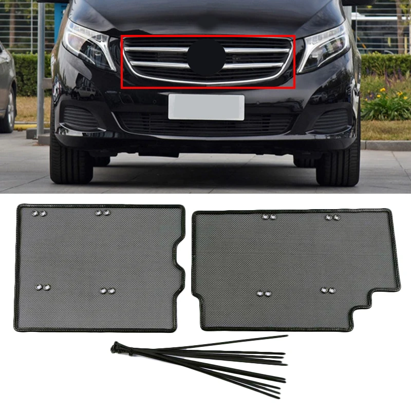 

Stainless Front Grille Insert Net Insect Screening Mesh Cover Trim For Mercedes Benz V260 W447 2014-2020