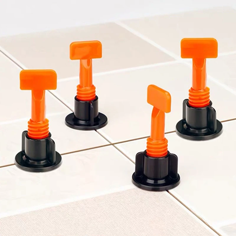 

50pcs Reusable Wall Tile Leveling System Toolkit Leveler Wedges Tile Spacers for Flooring Wall Tile Carrelage Leveling System