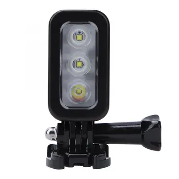 

ringlight USB Rechargeable Battery Waterproof LED Video Lamp Underwater Diving Fill Light for Gopro Sports Cam phone light