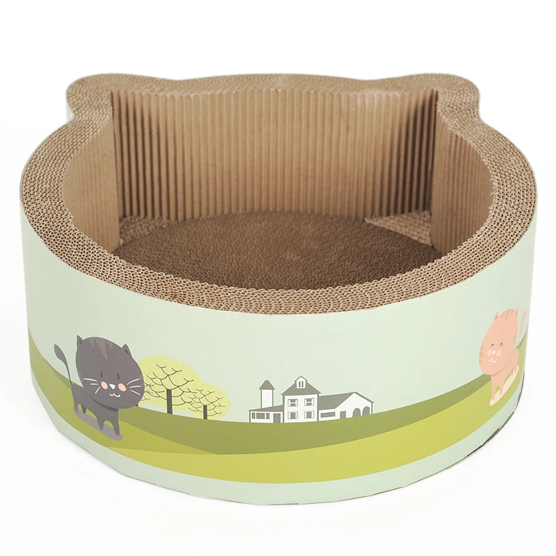 Hoopet Cat Toy Scratching Post Board Cat Bed Toys for Cats Pet Corrugated Interactive Play House Cats Supplies