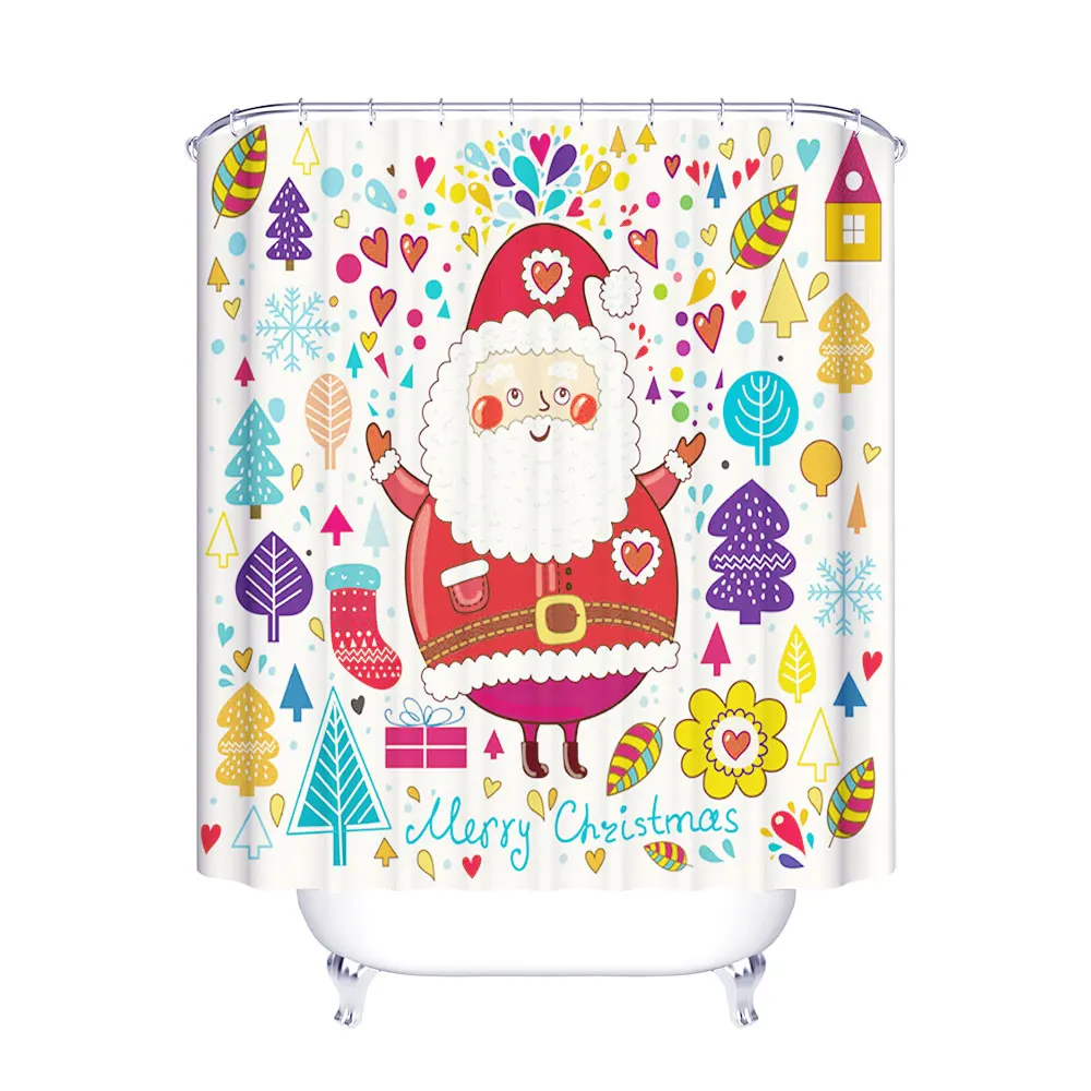 as pic 2 Занавески для ванной комнаты s Водонепроницаемый полиэстер ткань занавески для душа 3D Эйфелева башня Ванная Комната Занавески для душа Cortinas - Цвет: as pic 2