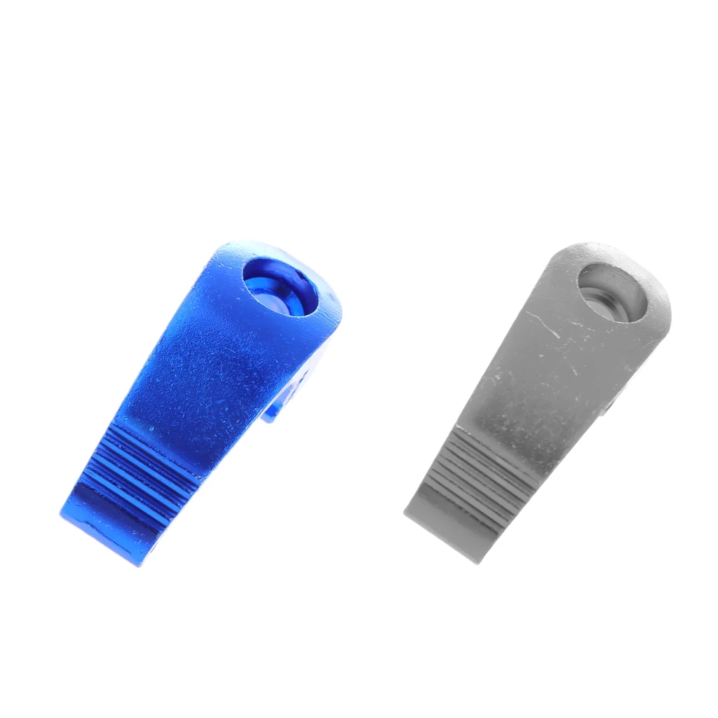 2pcs Универсальный Мотоцикл с ЧПУ держатель для шлема сумка для бутылки вешалка крюк-серебро/синий