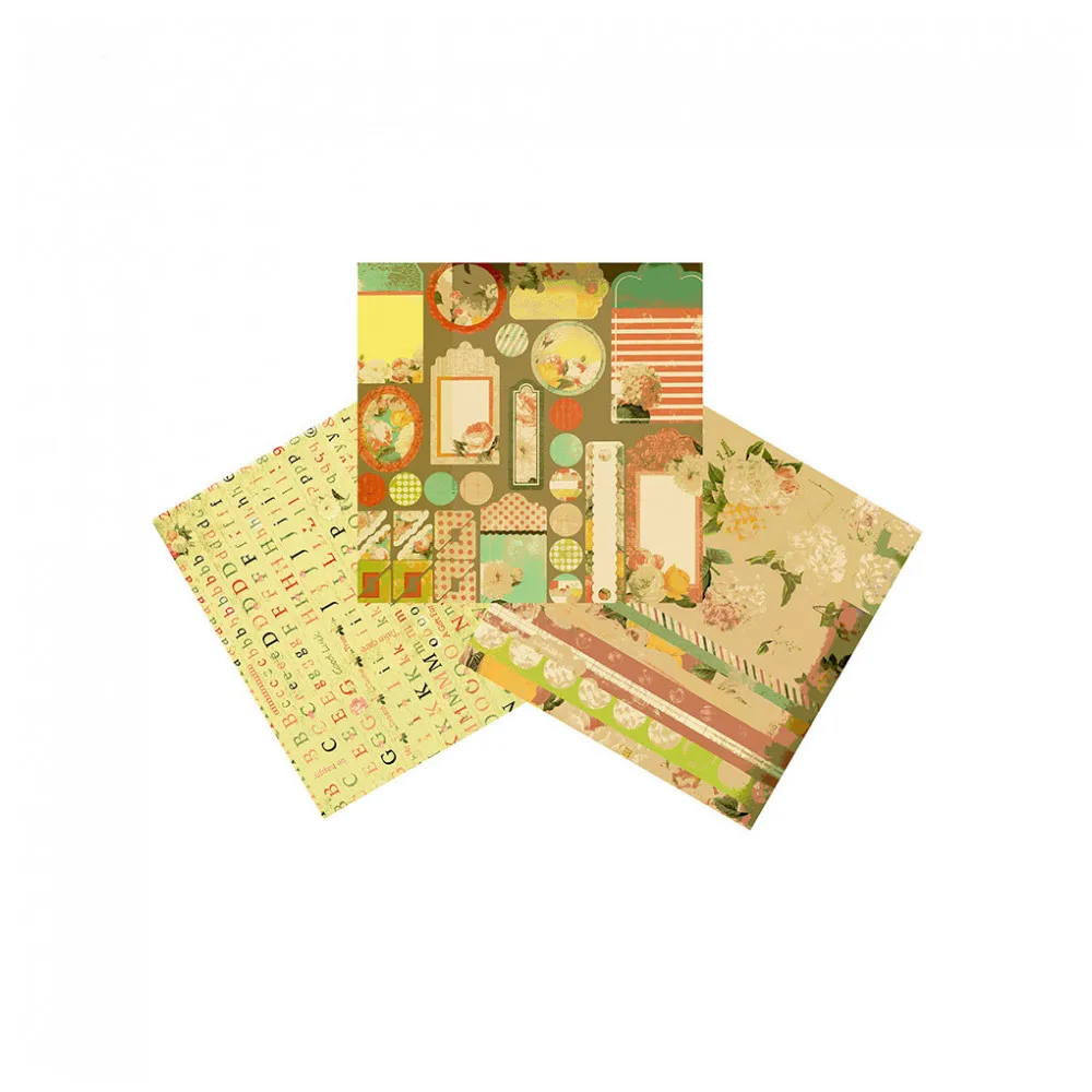 Набор бумаги Perfect Craft "Яркие цветы" 30,5*30,5 см