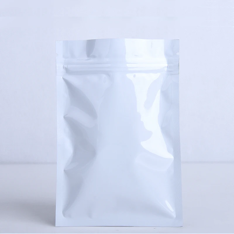 Small Tobacco Candy Cookies Flat Ziplock Pouches Storage Bag Resealable Moisture Proof Aluminum Foil Zip Lock Plastic Bags 50pcs 4