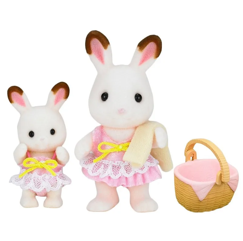 Semipkg детская игрушка Sylvanian Families Двойной Купальник чехол игровой дом для девочек кукла игрушка 5233