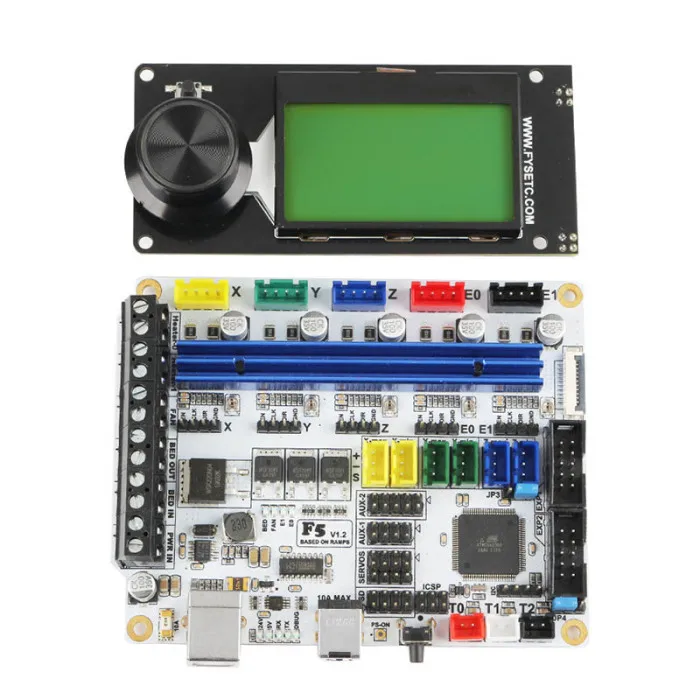 F5 V1.2 материнская плата+ MINI12864 ЖК-дисплей DIY комплект для 3d принтера OUJ99