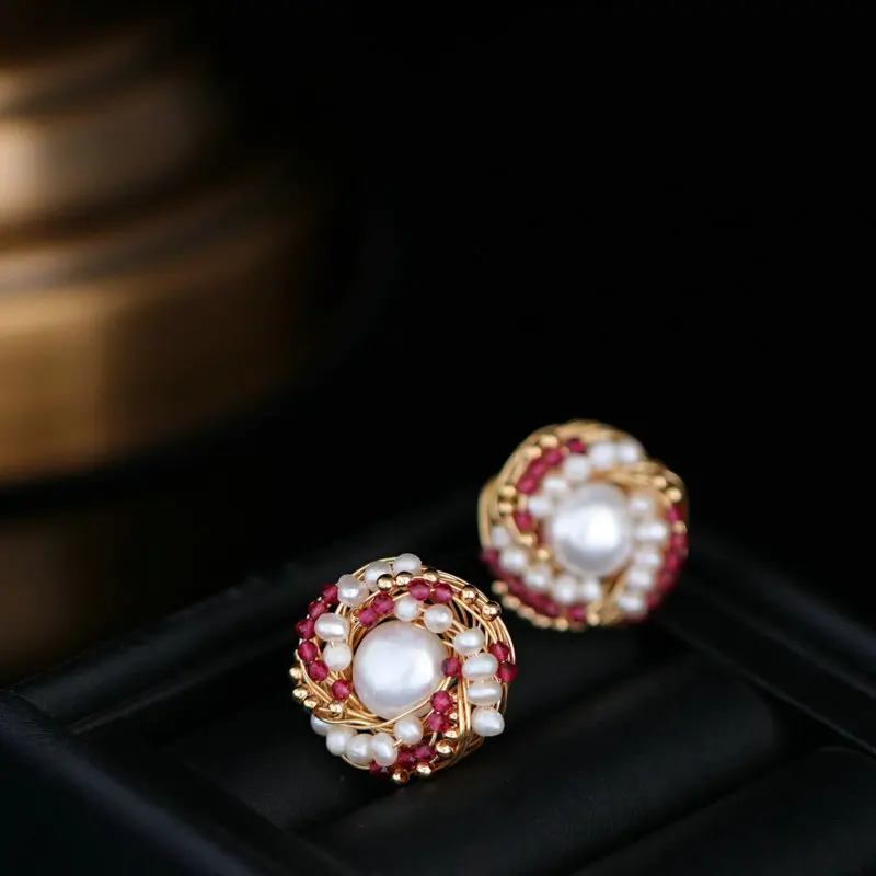 earring 2 SINZRY, новинка, уникальный, ручной работы, натуральный пресноводный жемчуг, колье, ожерелье, браслет, шарм, сережка бижутерия аксессуар - Окраска металла: earring 2